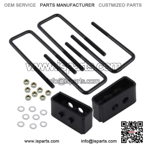 Compatible/Replacement For 2004-2017 Ford F150 2WD 4WD Heavy Duty 1.5" Inch Rear Leveling Lift Kit Plate Silver