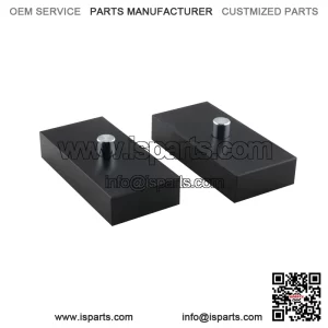 Black 1" Rear Leveling Lift Kit Compatible with Ford F250 F350 - Level Lift Blocks (Raise Vehicle 1 Inch) for 1999-2023 F250 F350 Superduty 2WD 4WD | 2000-2005 Excursion 2WD 4WD