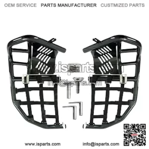 Suzuki LTZ 400 QUADSPORT Z (2003-2008) Propeg Nerf Bars Black Aluminum with Black Net