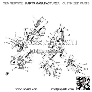 Front Upper Left Swing Arm CFMOTO 500 X5 9010-050400