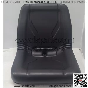 Universal tractor seat, industrial high back, lawn and garden mower seat. Black
