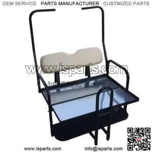 Club Car Golf Cart DS Models (1982-2000/Light Yellow) Flip-Back Seat Kit with Armrests