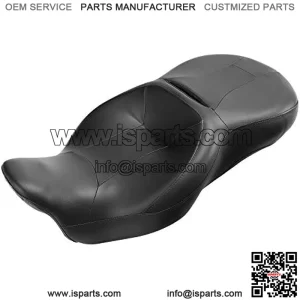 XMT-MOTO Hammock Rider and Passenger Seat fits for Harley Davidson Touring and Tri Glide models 2009-2023, for Road King Street Glide Road Glide Electra Glide models,Black