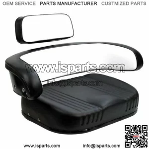 Seat 3-Piece Set Vinyl Black/White Fits International 856 1466 766 1066 706 966