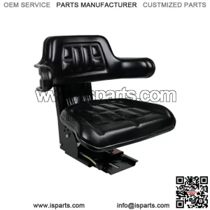 Black Tractor Suspension Seat Fits Ford/ Holland 5100 Series