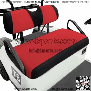 Golf Cart Front Seat Cover Set Fit Club Car DS Precedent Yamaha EZGO TXT RXV Red