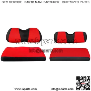 Front Rear Golf Cart Seat Cover Set for Club Car Precedent Yamaha 4 Passenger