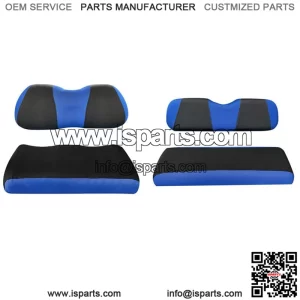 Blue Golf Cart Front Rear Seat Covers for Yamaha Club Car Precedent Tempo Onward