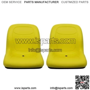 John Deere Gator Pair (2) Yellow Vinyl Seats fit Turf TX TXTurf Worksite and XUV
