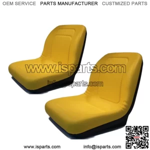 (2) Yellow High Back Seat fit John Deere Gator TX, Gator XUV, Gator 4x2 HPX, 4x4