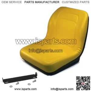 Yellow High Back Seat w/ Bracket for John Deere Gator TX Turf, Gator XUV 6003