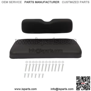 Black Golf Cart Front Seat Cushion Set Fits EZGO TXT