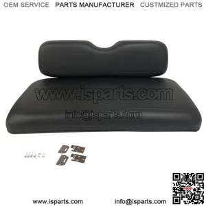 High Density Front Seat Cushion For EZGO TXT Golf Cart 94-13, Black Bottom &Back