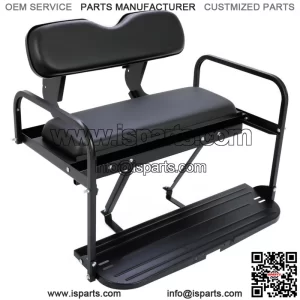 Rear Back Seat Kit Flip Folding Black Fit For Yamaha G14 G16 G19 G22 Golf Cart