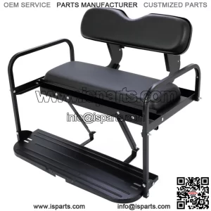 Rear Back Seat Kit For Yamaha G14 G16 G19 G22 Flip Folding Steel Frame Black