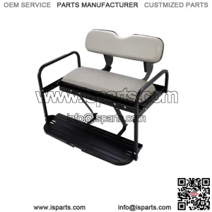 For Yamaha G14 G16 G19 G22 Golf Cart Rear Back Seat Kit Flip Folding Off-White