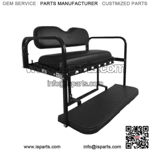 MACH3 Rear Flip Seat for Yamaha Drive2 Golf Carts 2017 & Up - Black