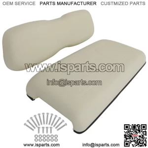 Fits Club Car DS Golf Cart Front Cushion Set White