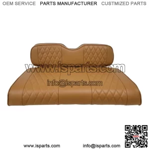 Brown Golf Cart Seat Covers Diamond Stitch Fit Yamaha Drive G29, Drive 2, 4PCS