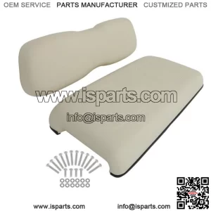 For Club Car DS Golf Cart Front Cushion Set White