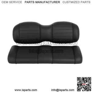 Black Luxurious Golf Cart Rear Cushion Set For EZGO TxT,ST,ST Sport,Valor models