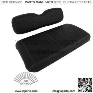 For EZGO TXT Diamond-shaped Golf Cart Front Cushion Set Black