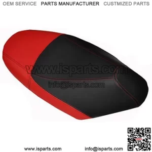 RED & BLACK CUSTOM FITS PEUGEOT VIVACITY 50 100 125 LEATHER SEAT COVER UP TO 09