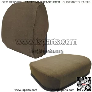 Fabric (Brown) Seat Cushion Set Fits John Deere 4430 4440 4640 4840 4450 4650