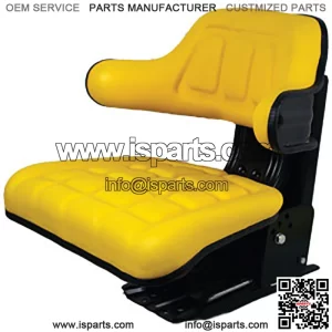Yellow Vinyl Tractor Seat Grammer Style Fits John Deere Fits JD 1020 2755 2940 2