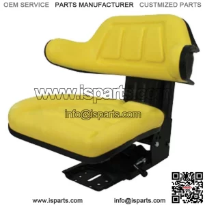 Yellow Universal Tractor Suspension Seat Fits John Deere 820 830 1020 1030 1040