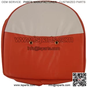 Orange and White Tractor Pan Seat Cover Universal Fits Ford Fits John Deere