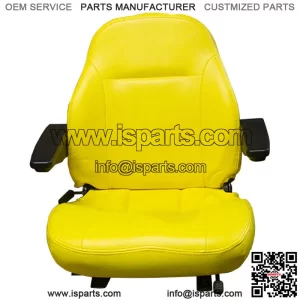 Replacement Yellow Seat w/Armrests Fits John Deere Z810A Z850A Z910A Z925A Z960A