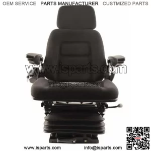 S830796 High Back Seat Black Fabric w/ Mechanical Suspension Fits Kubota