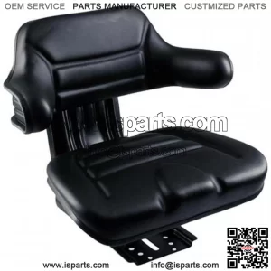 S830685 Wrap-Around Seat, Black Vinyl w/ Mechanical Suspension Fits Mahindra