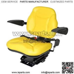 Universal Big Boy Suspension Tractor Seat with Armrests -Yellow