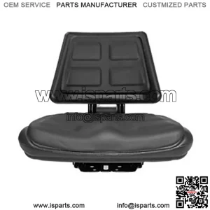 T110BL Black Universal Tractor Seat with Trapezoidal Back Trapezoid