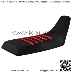 1986-1988 Honda FourTrax TRX 250 R QUAD Seat Cover BLACK w/ RED RIBS #205 (For: Honda)