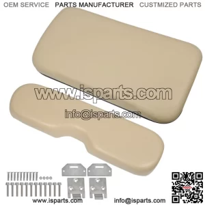 Golf Cart Tan Front Seat Cushion with Hardware For EZGO Medalist TXT 1994-2013