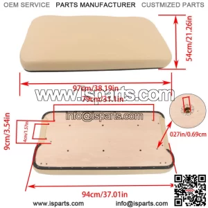 Golf Cart Front Seat Bottom Assembly For Club Car Precedent 2004-Up Replacement