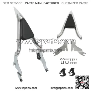 16" Tall Backrest Sissy Bar For Touring CVO Road Street Glide Road King 09-20