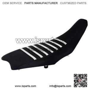 2004-2018 Honda TRX 450 R ER Seat Cover by Enjoy MFG BLACK w/ WHITE RIBS #197