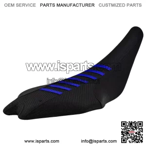 2009-2024 Yamaha YFZ 450R Seat Cover  All Black / Blue Ribs  Gripper #201