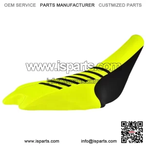 2009-2024 Yamaha YFZ 450R Seat Cover  Black / Neon Yellow / Black Ribs #201