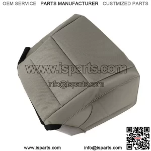 Driver Side Bottom Seat Cover Perforated Leather Gray For 2013-2017 Honda Accord