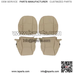 Seat Cover Driver&Passenger Bottom&Back Perforated Tan For 2007-2012 Lexus ES350