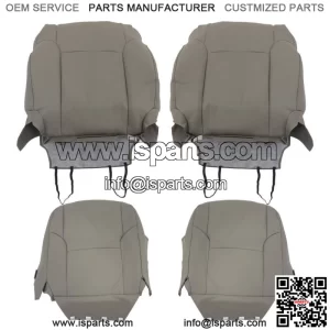 For 2003-2008 2009 Toyota 4Runner Front Passenger Driver Seat Cover Leather Gray