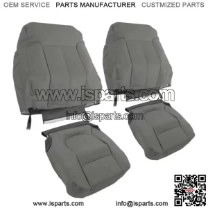 Front Pair Seat Cover For 2011-2015 2016 Ford F250 F350 F450 F550 Lariat Gray