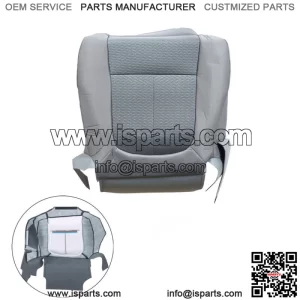 Cloth Seat Cover Driver Bottom Perforated For 2011-2014 Ford F150 Lariat Gray