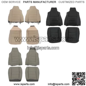 Front Left Right Perforated Seat Cover For 2002-2007 Ford F250 F350 F450 F550