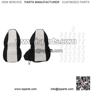 Fit For 1998-03 Ford Ranger 60/40 High Back Seats Car Seat Covers Blk/Silver